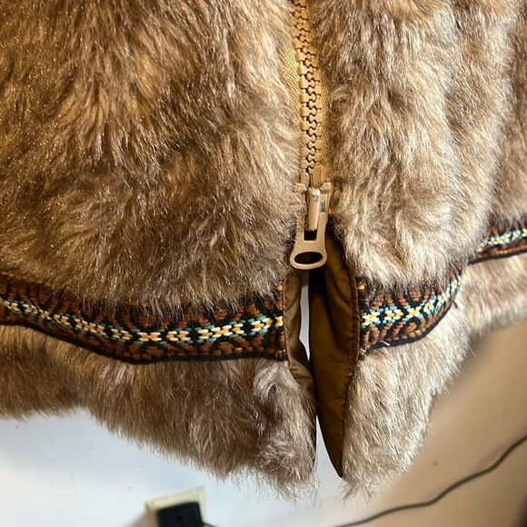 EXCELLENT CONDITION SMALL VINTAGE HANSA-BRANTA BY STEARNS FAUX FUR ANORAK PARKA - Picture 7 of 10